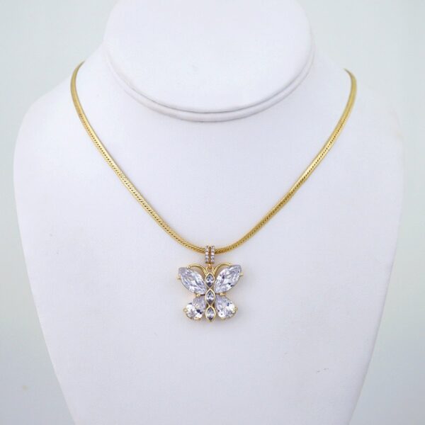 Cadenas & Colgantes/ Chain/Pendants/ Zircon Stone/ 14K Real Color/ 3mmx45cm// SET1238