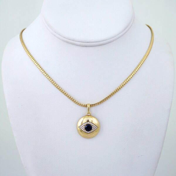 Cadenas & Colgantes/ Chain/Pendants/ Zircon Stone/ 14K Real Color/ 3mmx45cm// SET1240