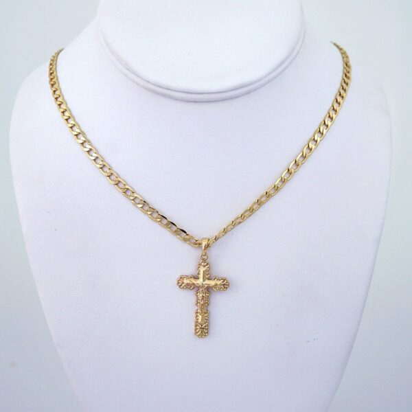 Cadenas & Colgantes/ Chain Men/Pendants/ Plain/ 14K Real Color/ 4mmx60cm// SET1242