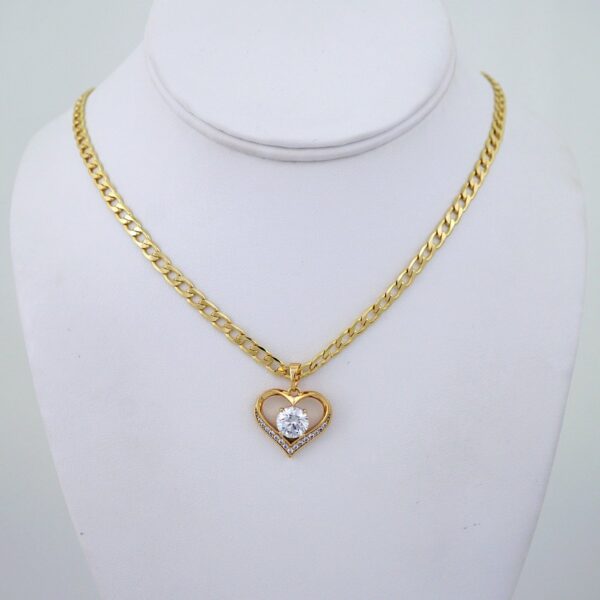 Cadenas & Colgantes/ Chain/Pendants/ Zircon Stone/ 14K Real Color/ 4mmx45cm// SET1243