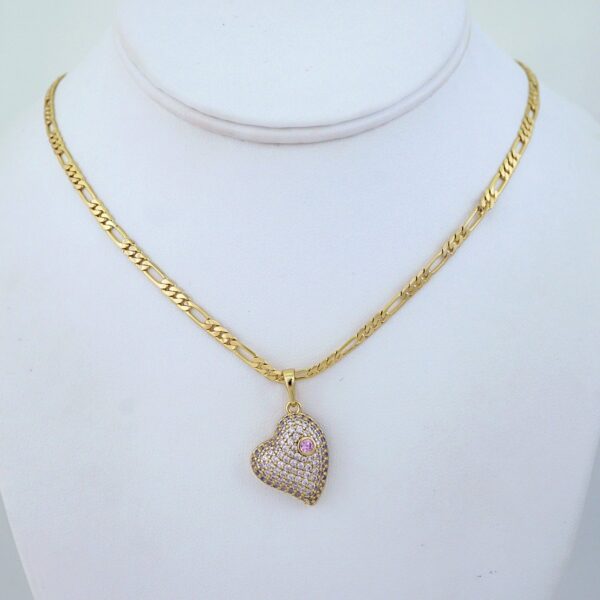 Cadenas & Colgantes/ Chain/Pendants/ Zircon Stone/ 14K Real Color/ 3mmx45cm// SET1251
