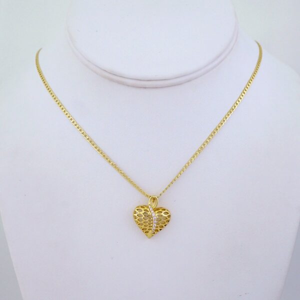 Cadenas & Colgantes/ Chain/Pendants/ Zircon Stone/ 14K Real Color/ 2mmx45cm// SET1252