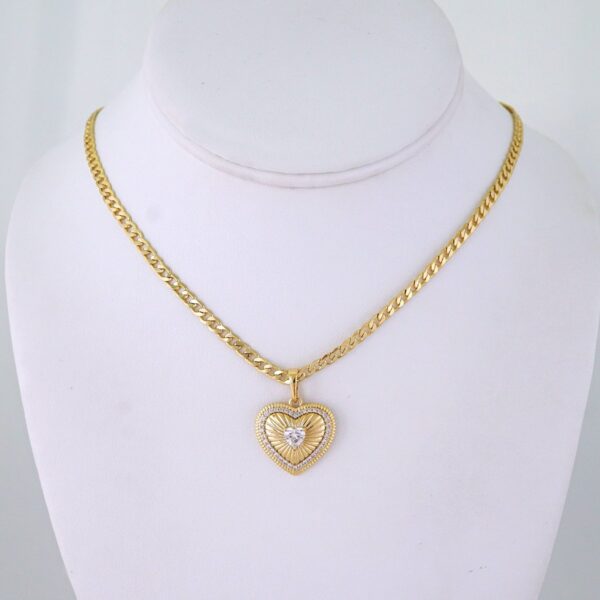 Cadenas & Colgantes/ Chain/Pendants/ Zircon Stone/ 14K Real Color/ 3mmx45cm// SET1255