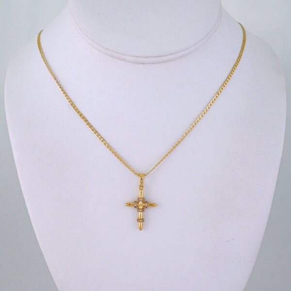 Cadenas & Colgantes/ Chain/Pendants/ Zircon Stone/ 14K Real Color/ 2mmx45cm// SET1257