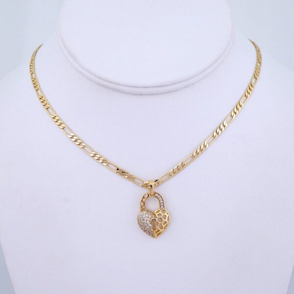 Cadenas & Colgantes/ Chain/Pendants/ Zircon Stone/ 14K Real Color/ 3mmx40cm// SET1262