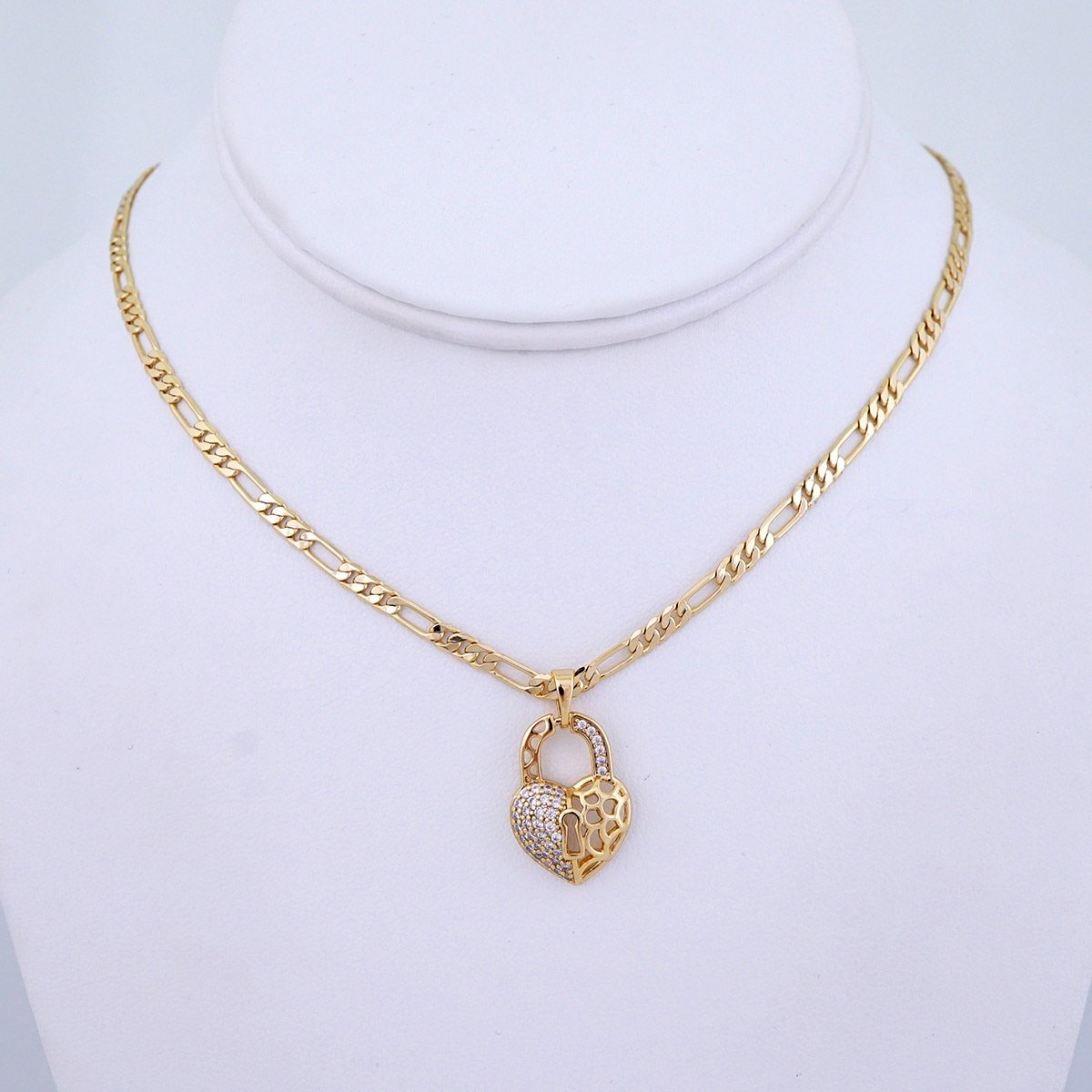 Cadenas & Colgantes/ Chain/Pendants/ Zircon Stone/ 14K Real Color/ 3mmx40cm// SET1262