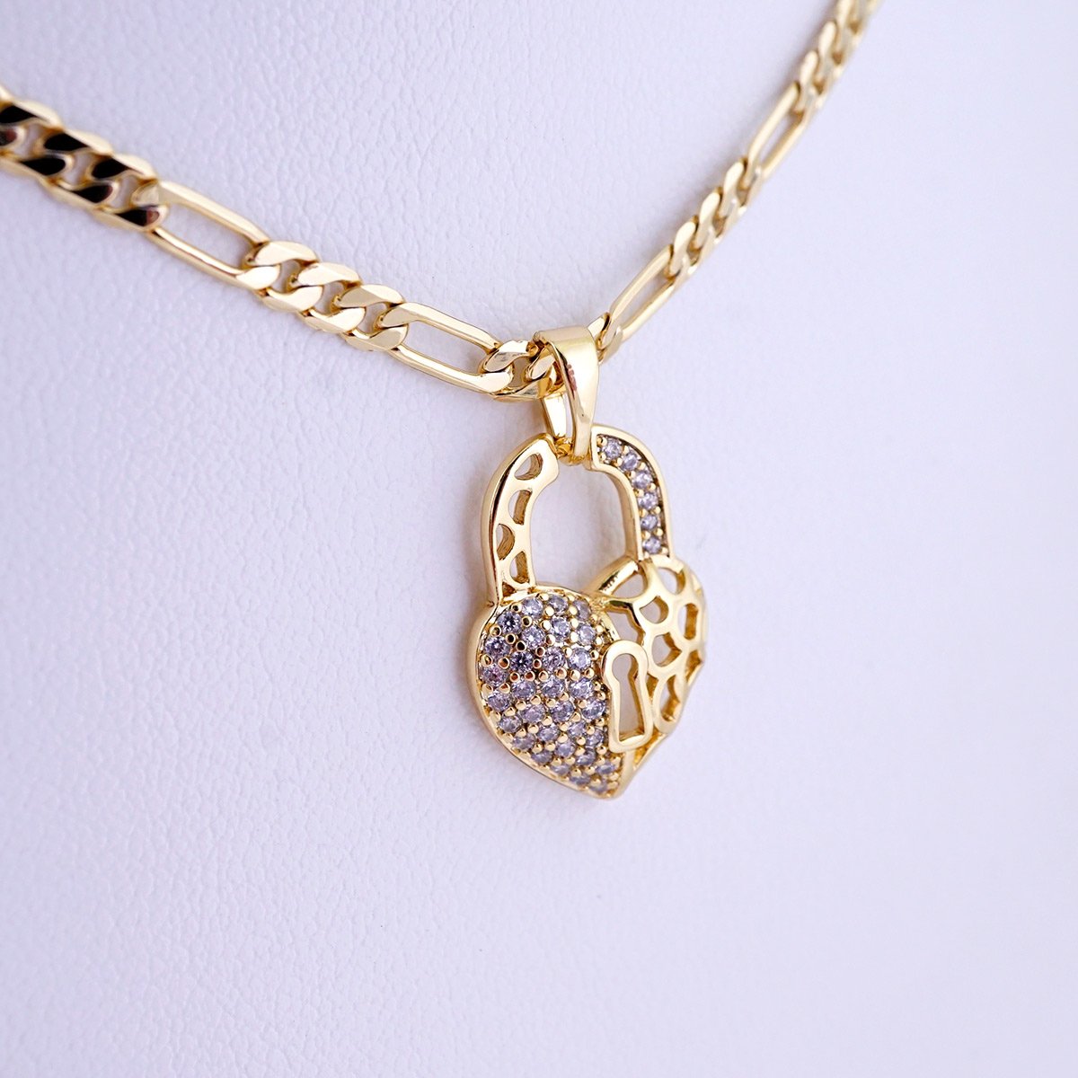 Cadenas & Colgantes/ Chain/Pendants/ Zircon Stone/ 14K Real Color/ 3mmx40cm// SET1262 - Image 2
