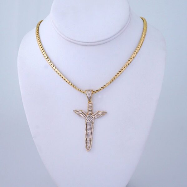 Cadenas & Colgantes/ Chain/Pendants/ Zircon Stone/ 14K Real Color/ 6mmx60cm// SET1267