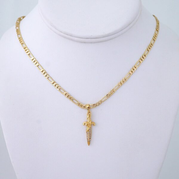 Cadenas & Colgantes/ Chain/Pendants/ Zircon Stone/ 14K Real Color/ 3mmx50cm// SET1271