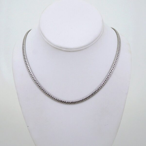 Gargantilla / Choker/ Silver Color/ Plain/ 5mmx45cm// SET1276