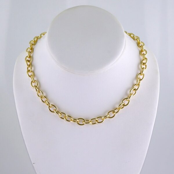 Gargantilla/ Choker/ 14K Real Color/ Plain/ 8mmx45cm// SET1288
