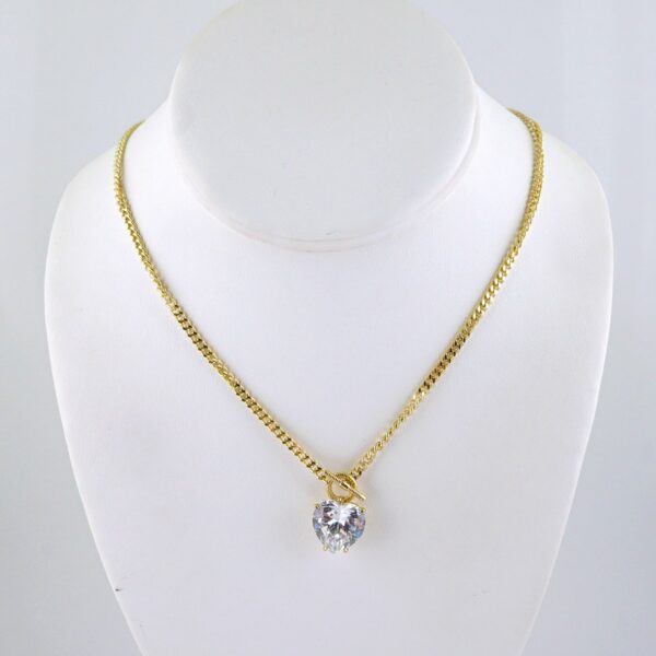 Cadenas & Colgantes/ Chain/Pendants/ Zircon Stone/ 14K Real Color/ 3mmx45cm// SET1290