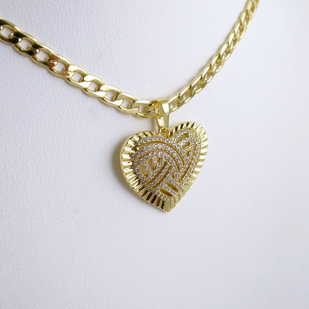 Cadenas & Colgantes/ Chain/Pendants/ Zircon Stone/ 14K Real Color/ 4mmx45cm// SET1293 - Image 2