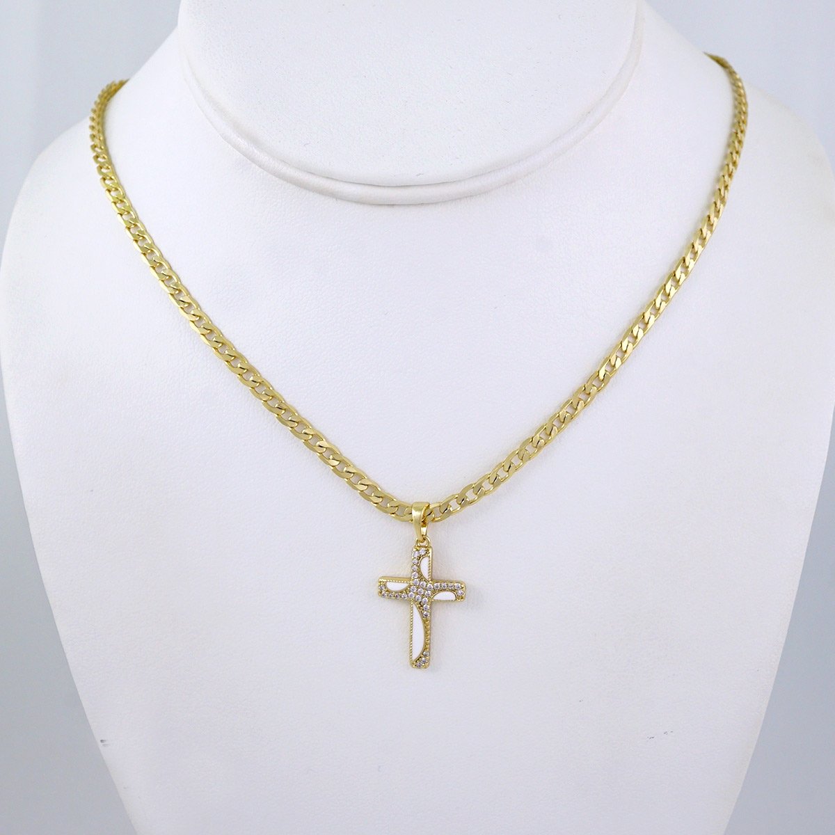 Cadenas & Colgantes/ Chain/Pendants/ Zircon Stone/ 14K Real Color/ 3mmx45cm// SET1299