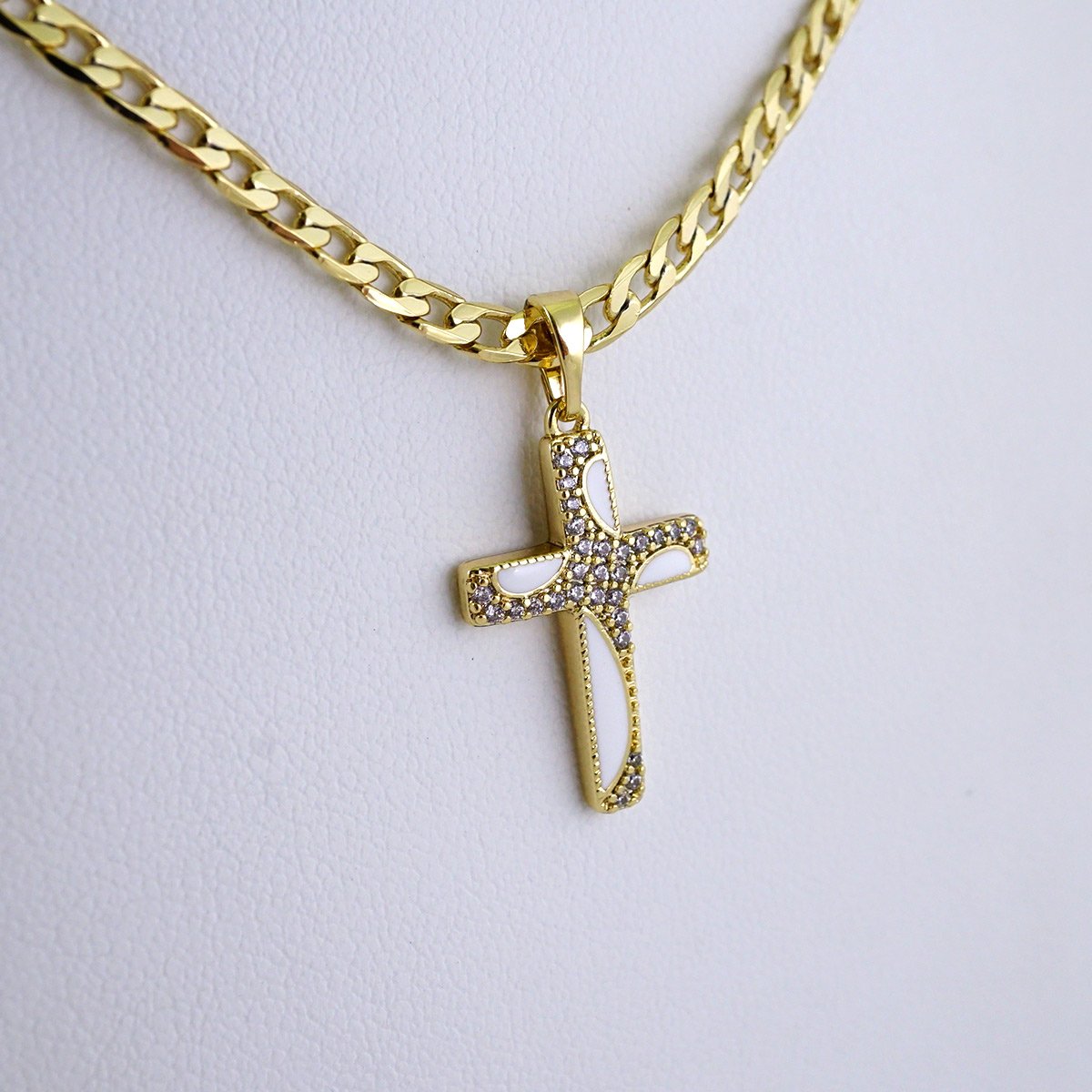 Cadenas & Colgantes/ Chain/Pendants/ Zircon Stone/ 14K Real Color/ 3mmx45cm// SET1299 - Image 2