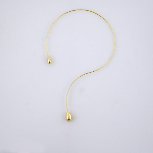 Gargantilla-Choker W-Plain-14K Real Colo