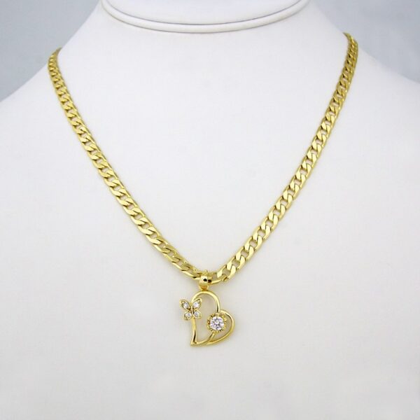 Cadenas & Colgantes/ Chain W/  Pendants /  14K Real Color// SET134
