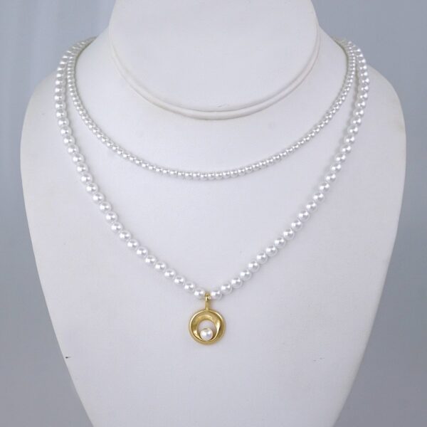 SET1347 Gargantilla - Choker / Pearls / Balls 4mm x 50cm