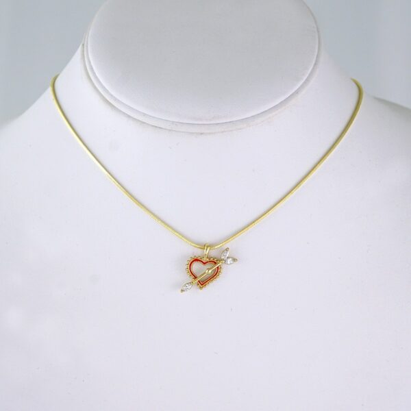 SET1352 Cadenas & Colgantes/ Chain/ Pendants/Zircon Stone /14K Real Color/ 2mmX45cm