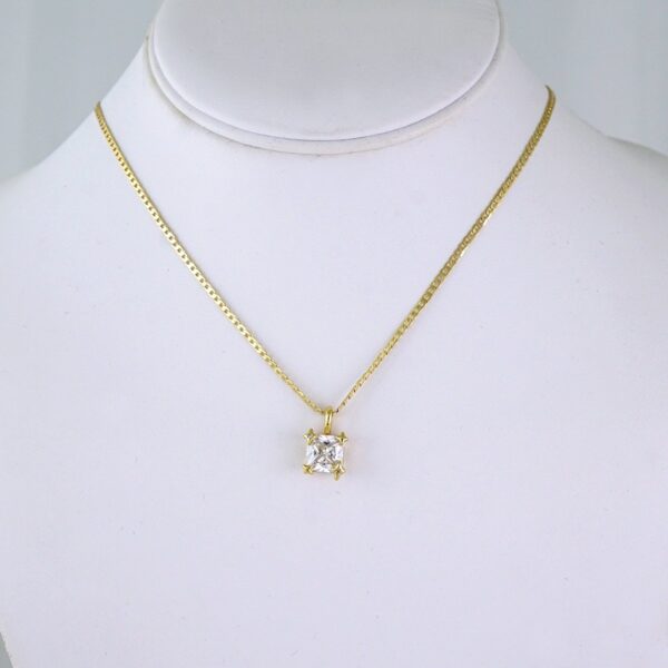 SET1353 Cadenas & Colgantes/ Chain/ Pendants/Zircon Stone /14K Real Color/ 2mmX45cm