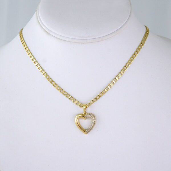 SET1357 Cadenas & Colgantes/ Chain/ Pendants/Zircon Stone /14K Real Color/ 3mmX60cm