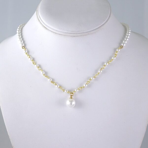 SET1361 Gargantilla - Choker / Pearls / Balls 4mm x 50cm