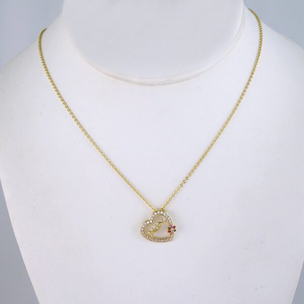 SET1369  Cadenas & Colgantes - Chain & Pendants -Color Zircon Stone - 14K Real Color