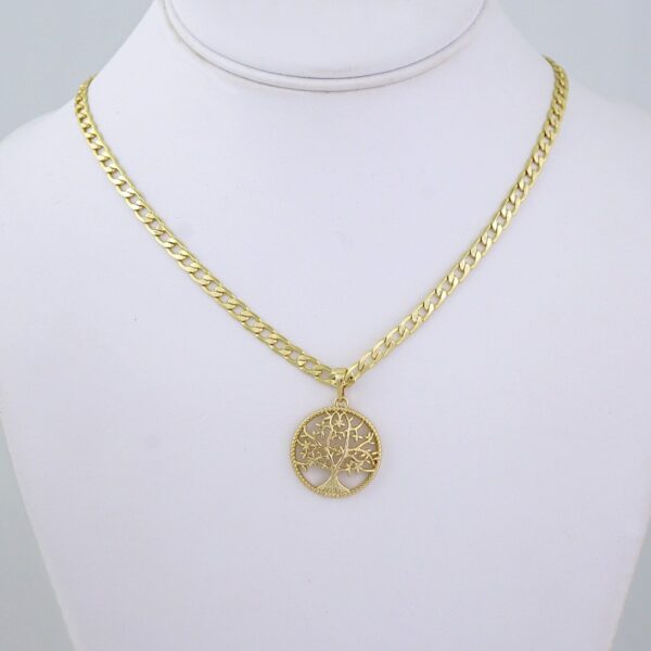 SET1389 Cadenas & Colgantes - Chain & Pendants -Zircon Stone - 14K Real Color / 4mmX50cm