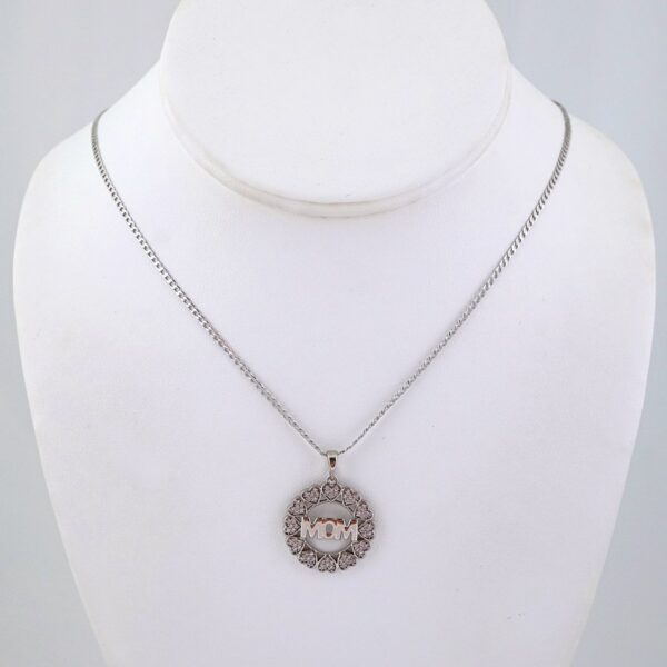 SET1422 Cadenas & Colgantes/ Chain &  Pendants/  Zircon Stone// Silver Color/ 2mm X 50cm