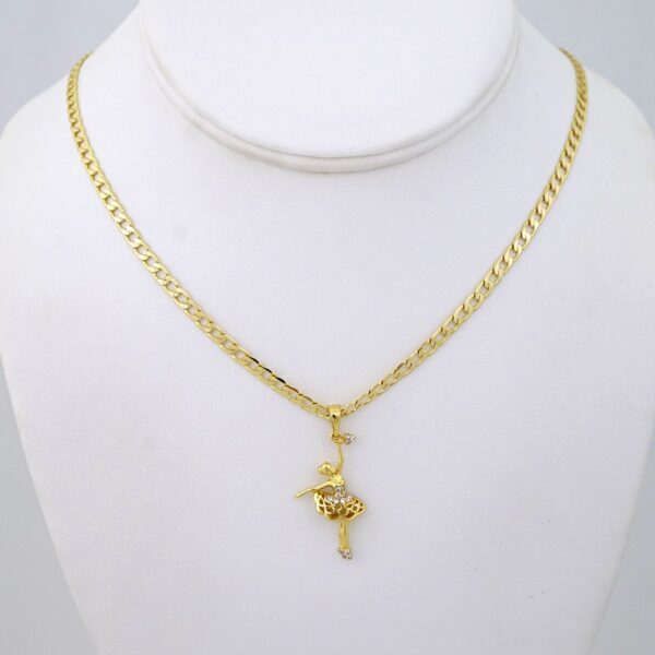Cadenas & Colgantes - Chain & Pendants - Zircon Stone - 14K Real Color - Stainless Steel