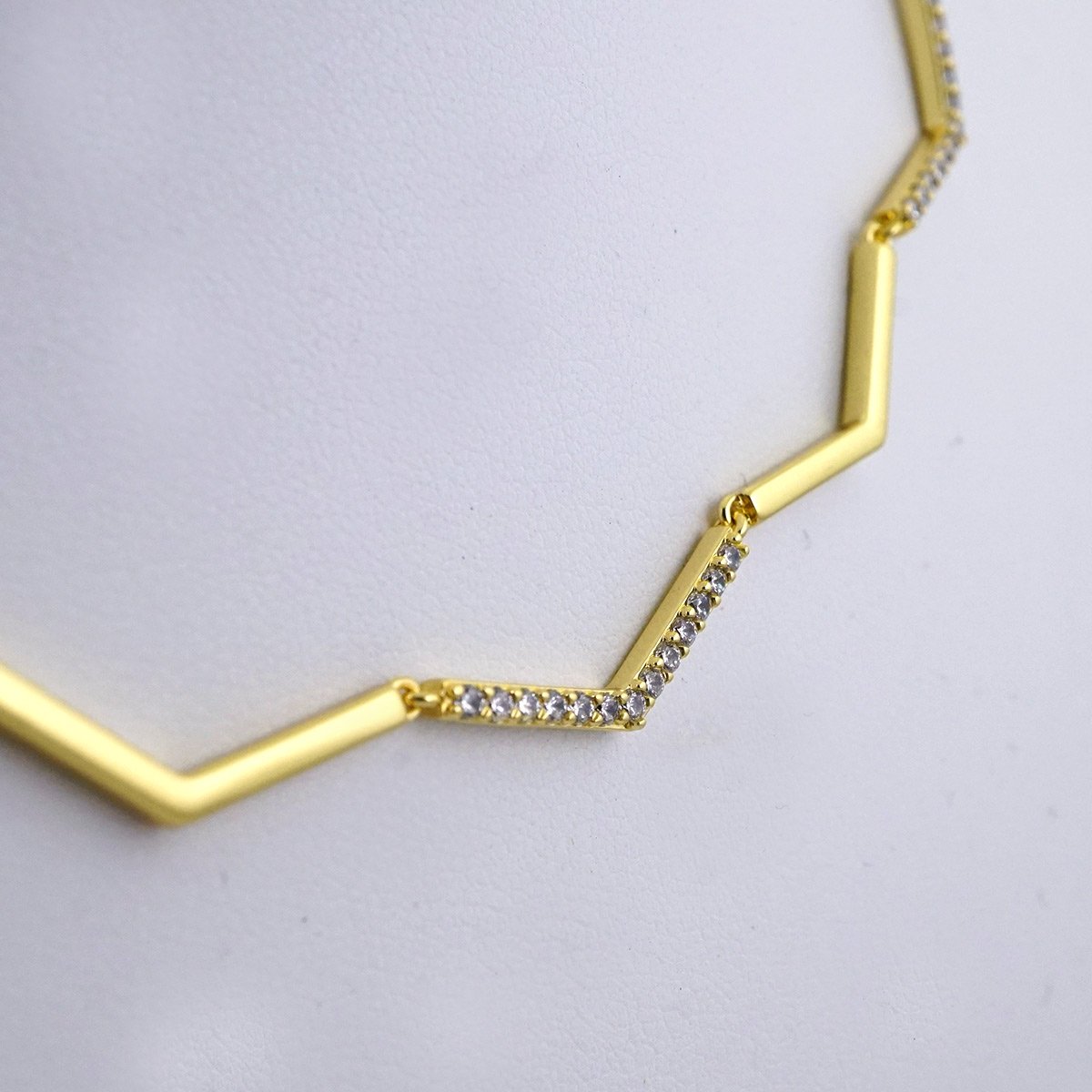 SET1432 Cadenas - Chain - Zircon Stone - 14K Real Color - Stainless Steel - 3mmx45cm - Image 2
