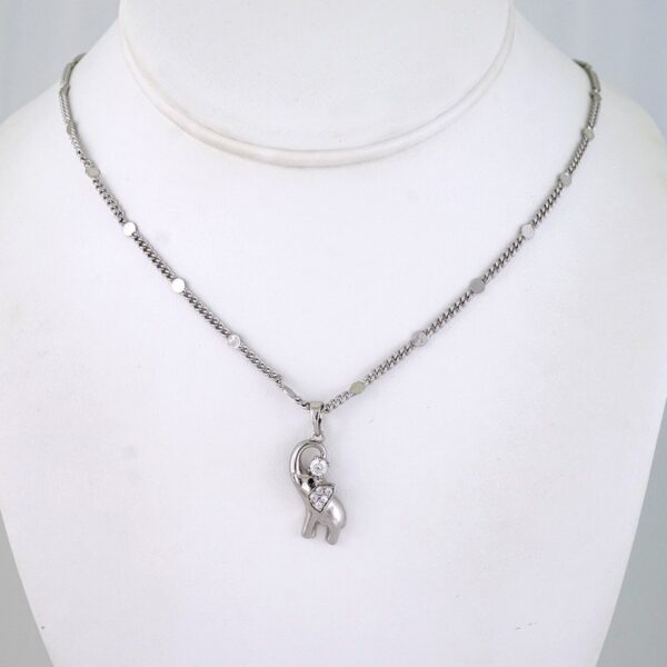 SET1452 Cadenas & Colgantes/ Chain &  Pendants/  Zircon Stone// Silver Color/ 2mmX50cm