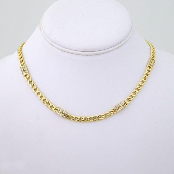 SET1462 Gargantilla - Choker W - Zircon Stone - 14K Real Color