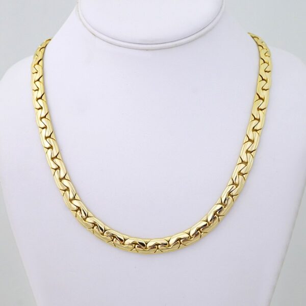 SET1464 Gargantilla - Choker W - Zircon Stone - 14K Real Color - 8mmX60cm