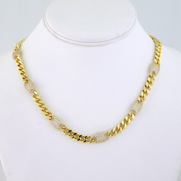 SET1474 Gargantilla - Choker - 14K Real Color - Zircon Stone