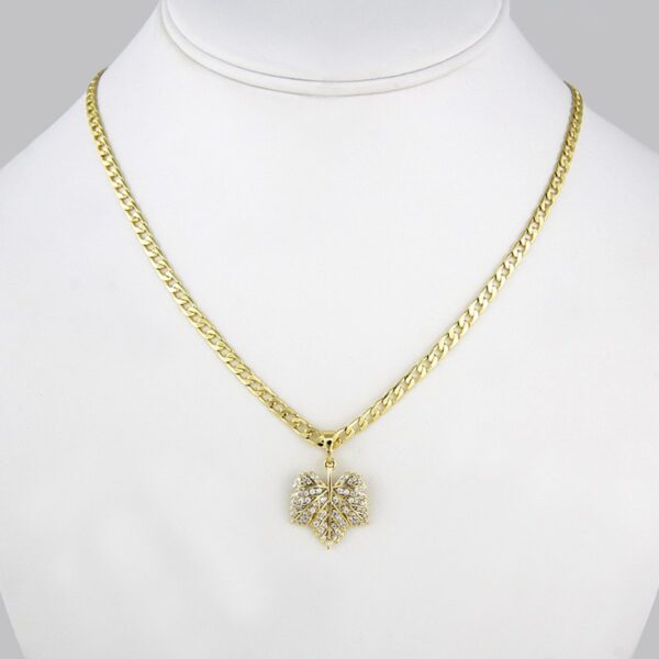Cadenas & Colgantes/ Chain W/ Pendants/ 14K Real Color// Zircon Stone/  3mm x45cm// SET155