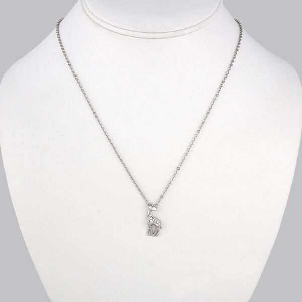 Cadenas & Colgantes/ Chain W/  Pendants/  Silver Color/  Zircon Stone// SET157