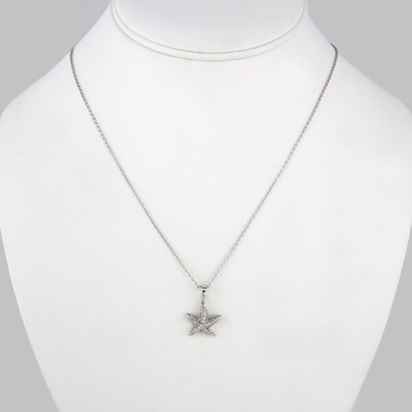 Cadenas & Colgantes/ Chain W/  Pendants/  Silver Color/  Zircon Stone// SET158