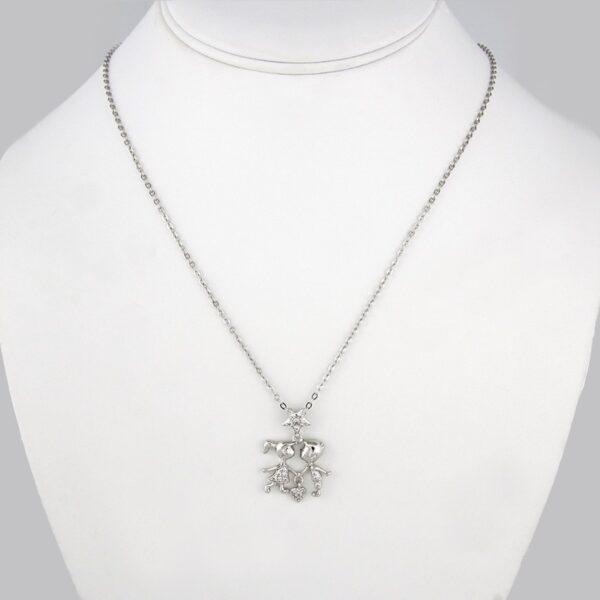 Cadenas & Colgantes/ Chain W/  Pendants/  Silver Color/  Zircon Stone// SET159