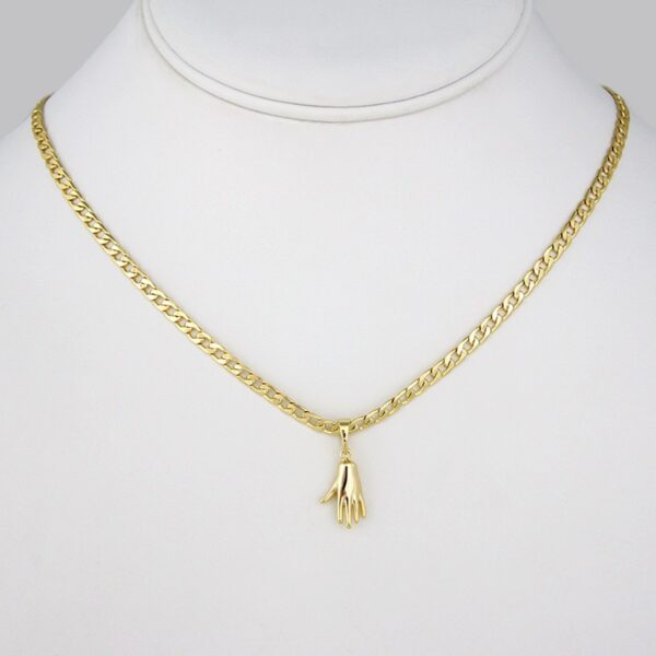 Cadenas & Colgantes/ Chain W/ Pendants/ 14K Real Color/ Plain/ 3mm x 45cm// SET174
