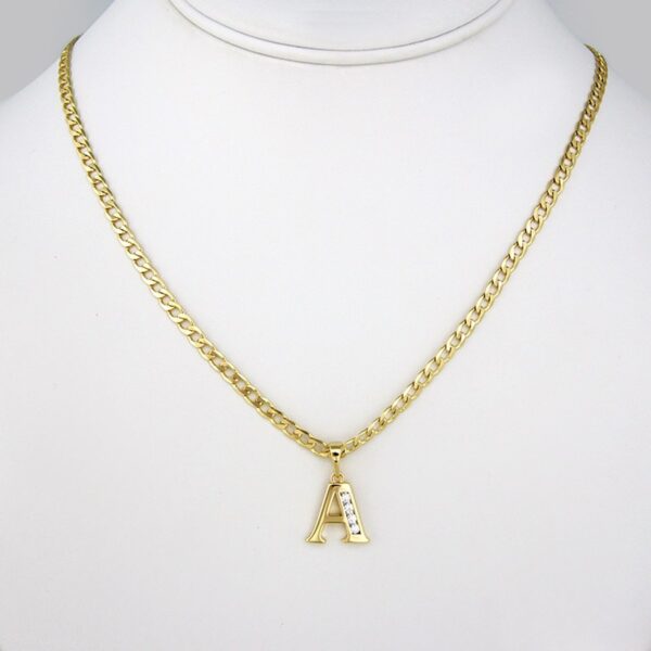 Cadenas & Colgantes/ Chain W/ Pendants/ 14K Real Color/ Zircon Stone/ 3mm x 45cm// SET177