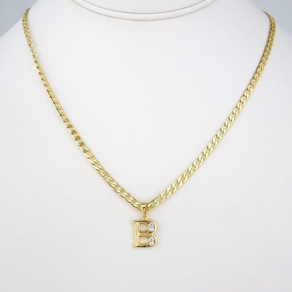 Cadenas & Colgantes/ Chain W/Pendants /14K Real Color/ Zircon Stone/ 3mm x 45cm// SET178