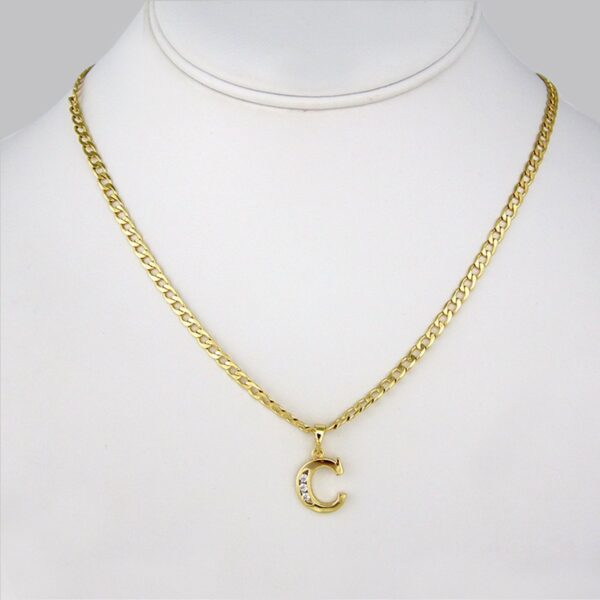 Cadenas & Colgantes/Chain W/Pendants / 14K Real Color/  Zircon Stone/  3mm x 45cm// SET179