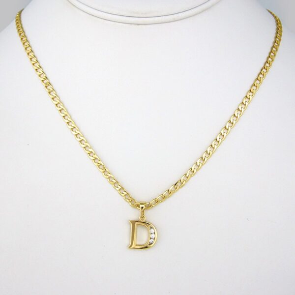 Cadenas & Colgantes/Chain W/Pendants / 14K Real Color/  Zircon Stone/  3mm x 45cm// SET180