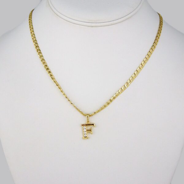 Cadenas & Colgantes/Chain W/Pendants / 14K Real Color/  Zircon Stone/  3mm x 45cm// SET182