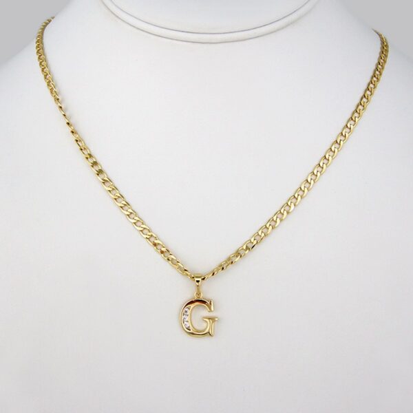 Cadenas & Colgantes/Chain W/Pendants / 14K Real Color/  Zircon Stone/  3mm x 45cm// SET183