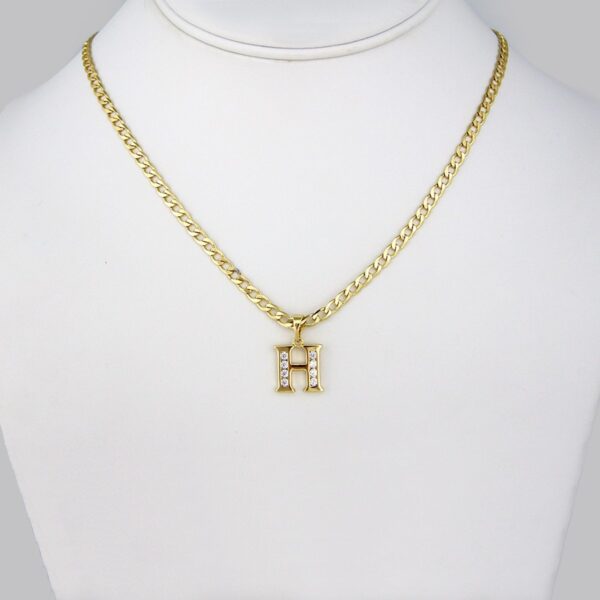 Cadenas & Colgantes/Chain W/Pendants / 14K Real Color/  Zircon Stone/  3mm x 45cm// SET184