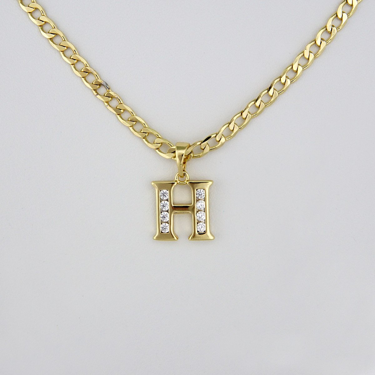 Cadenas & Colgantes/Chain W/Pendants / 14K Real Color/ Zircon Stone/ 3mm x 45cm// SET184 - Image 2