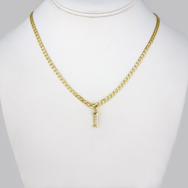 Cadenas & Colgantes/Chain W/Pendants / 14K Real Color/  Zircon Stone/  3mm x 45cm// SET185