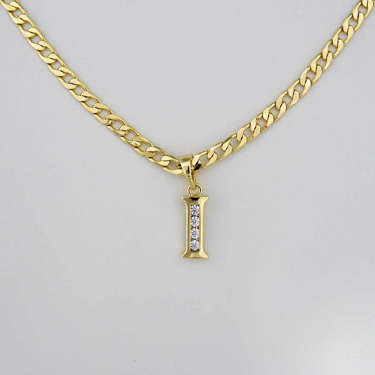 Cadenas & Colgantes/Chain W/Pendants / 14K Real Color/ Zircon Stone/ 3mm x 45cm// SET185 - Image 2